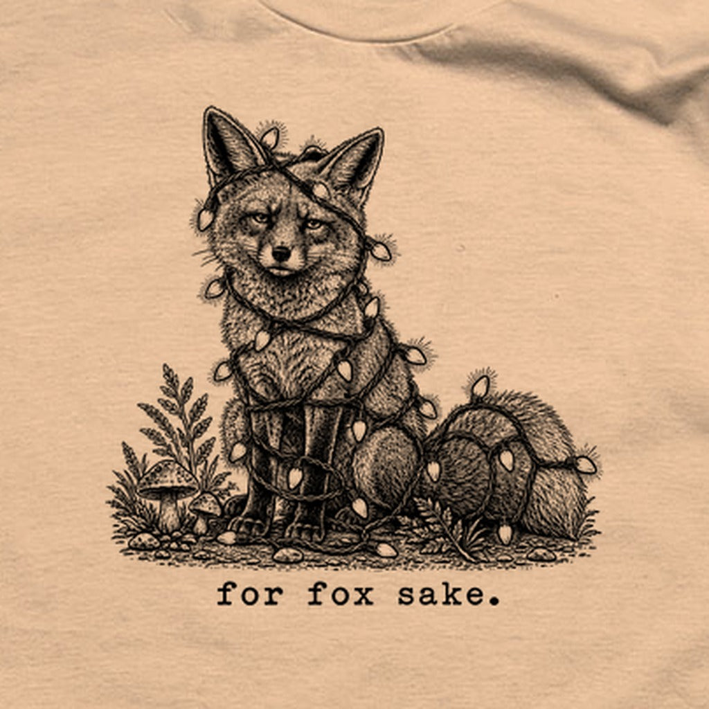 For Fox Sake Christmas Lights T-Shirt