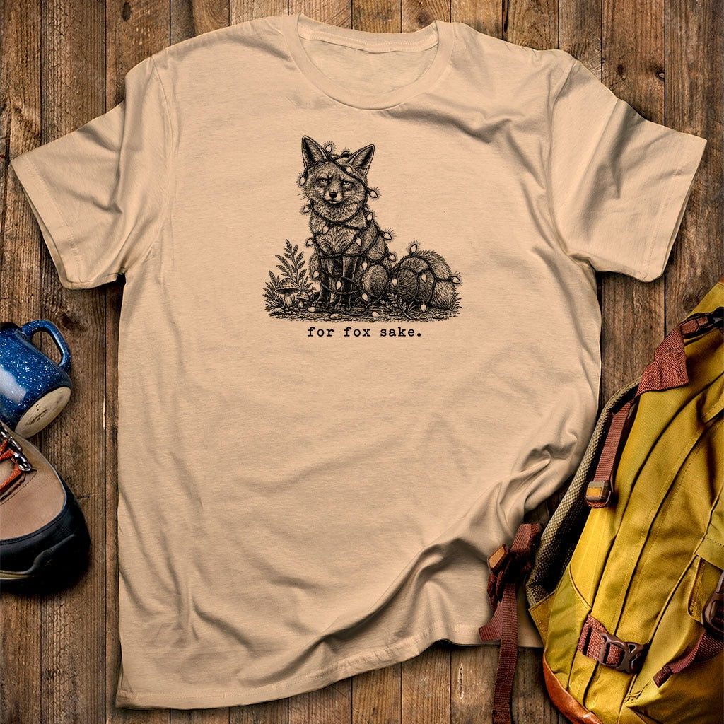 For Fox Sake Christmas Lights T-Shirt