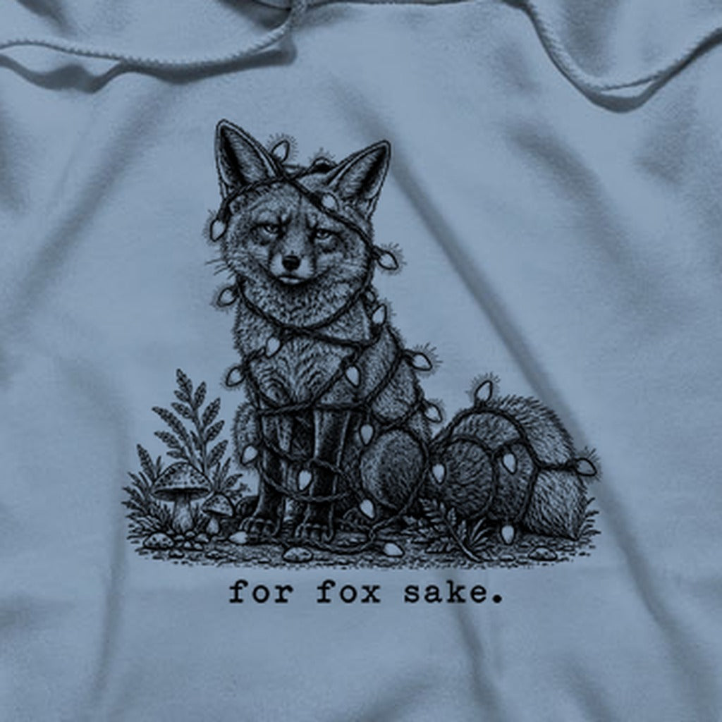 For Fox Sake Christmas Lights Hoodie