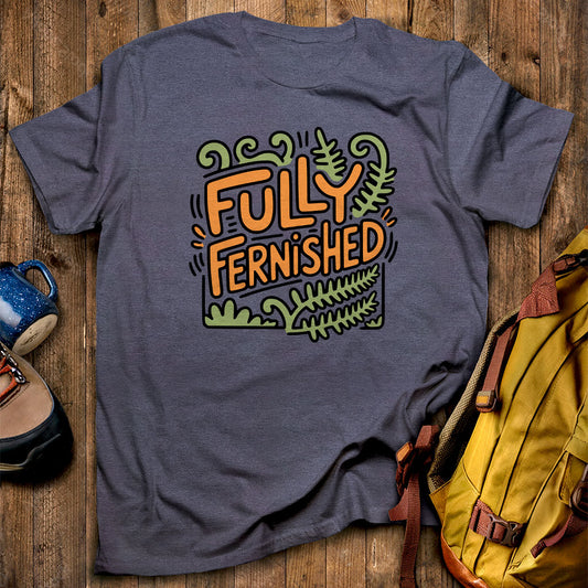 Fully Fernished T-Shirt Heather Navy Adventure and Outdoors Themed T-Shirt