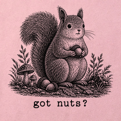Squirrel Got Nuts Cotton T-Shirt