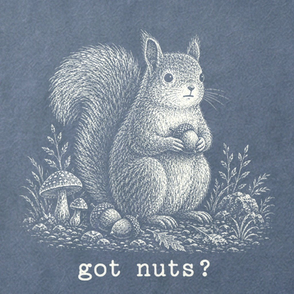 Squirrel Got Nuts Cotton T-Shirt