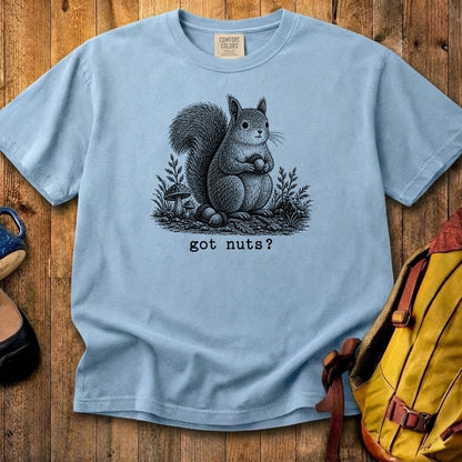 Squirrel Got Nuts Cotton T-Shirt