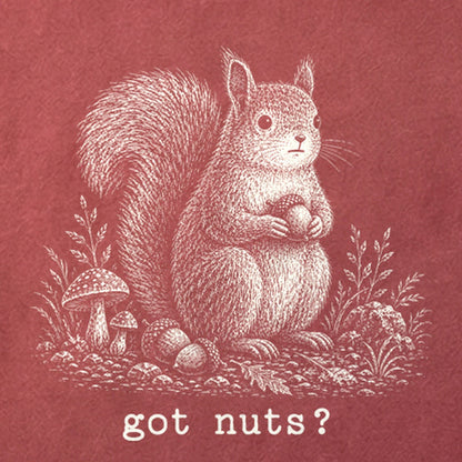 Squirrel Got Nuts Cotton T-Shirt