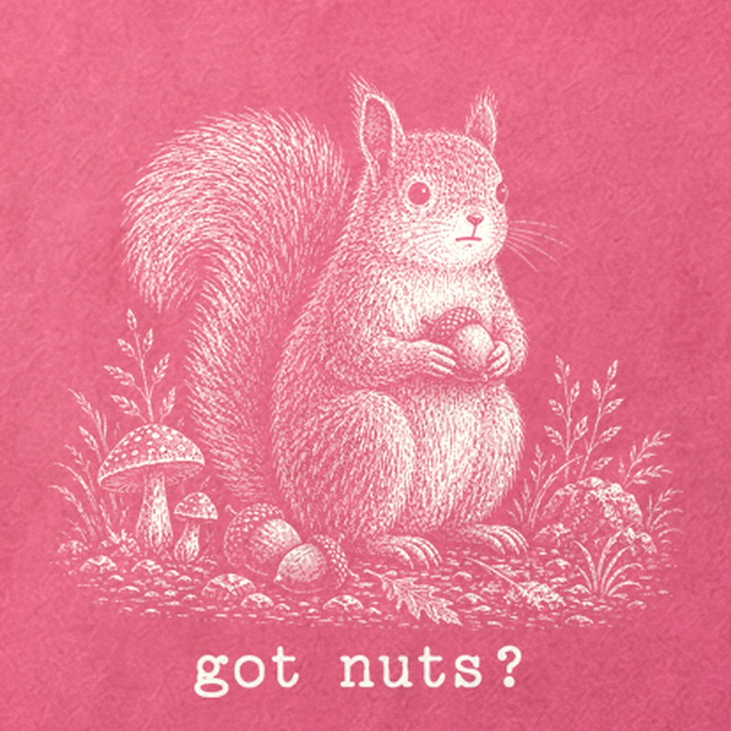 Squirrel Got Nuts Cotton T-Shirt