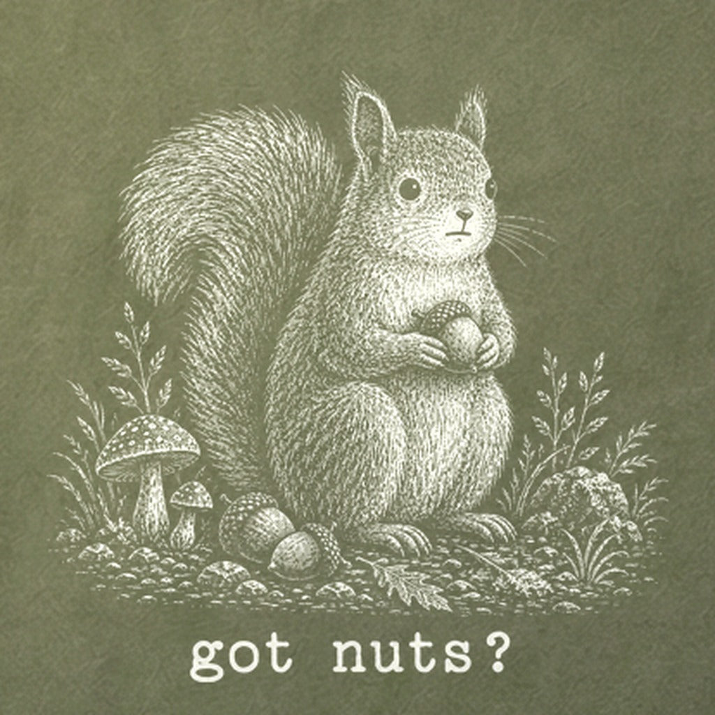 Squirrel Got Nuts Cotton T-Shirt