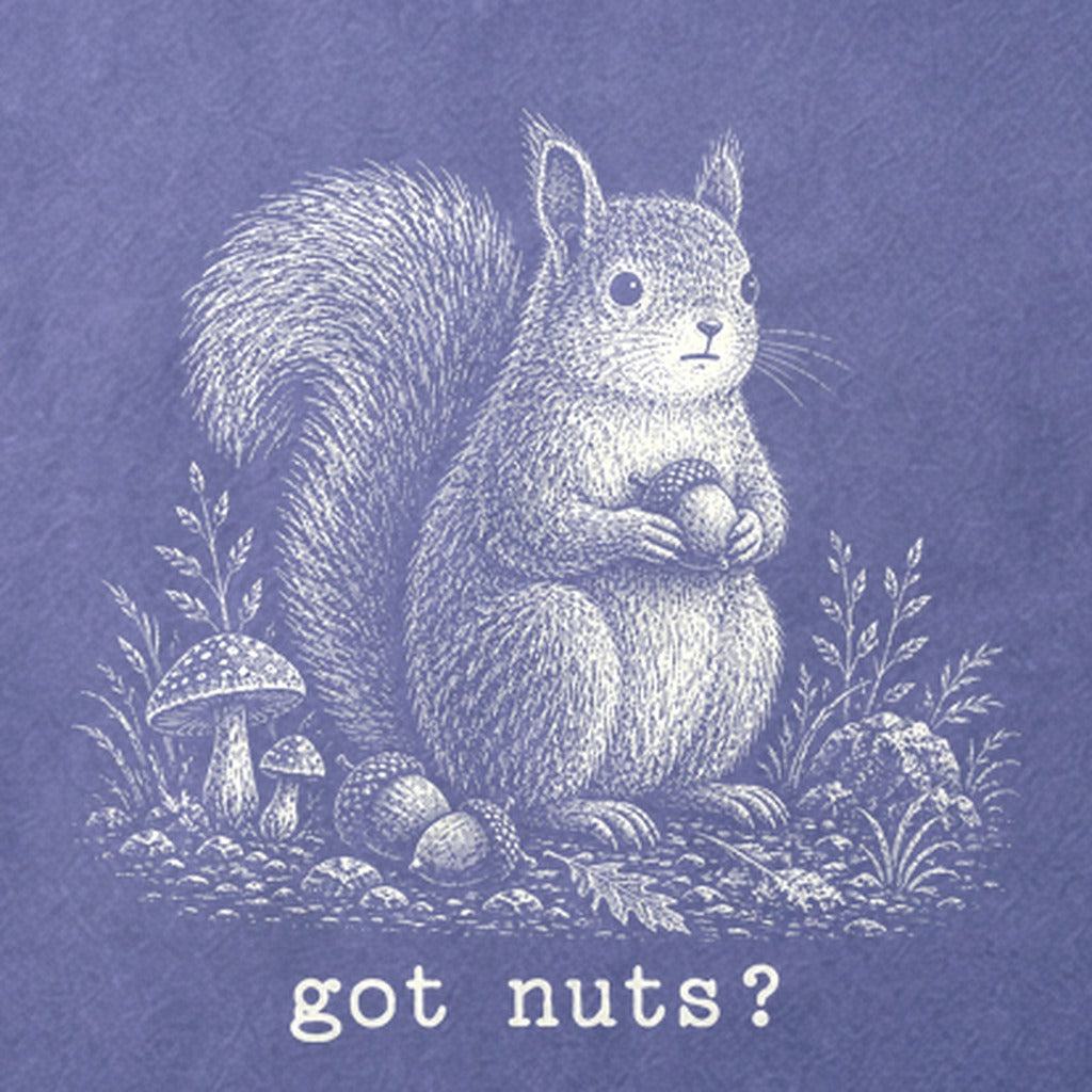 Squirrel Got Nuts Cotton T-Shirt