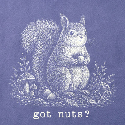 Squirrel Got Nuts Cotton T-Shirt