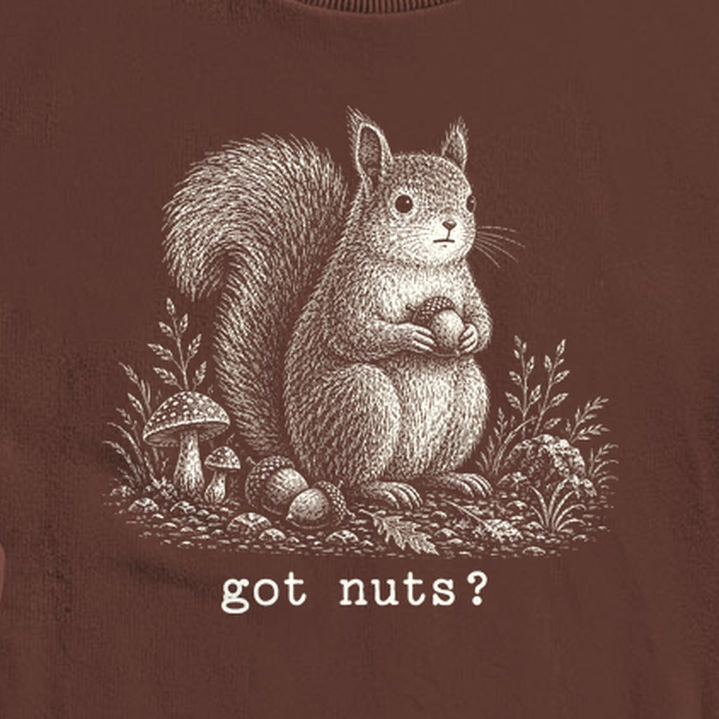 Squirrel Got Nuts Crewneck Sweatshirt