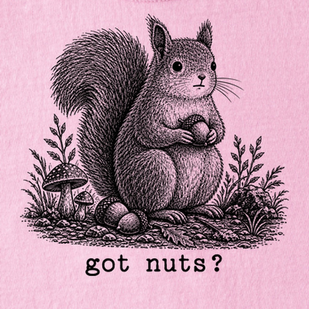 Squirrel Got Nuts Kids Cotton T-Shirt