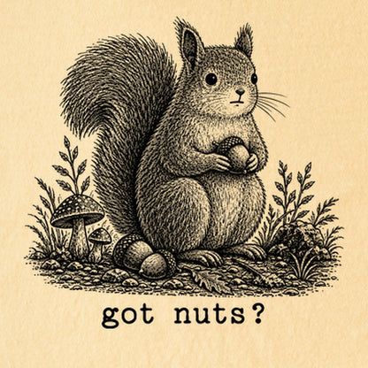 Squirrel Got Nuts Kids Cotton T-Shirt
