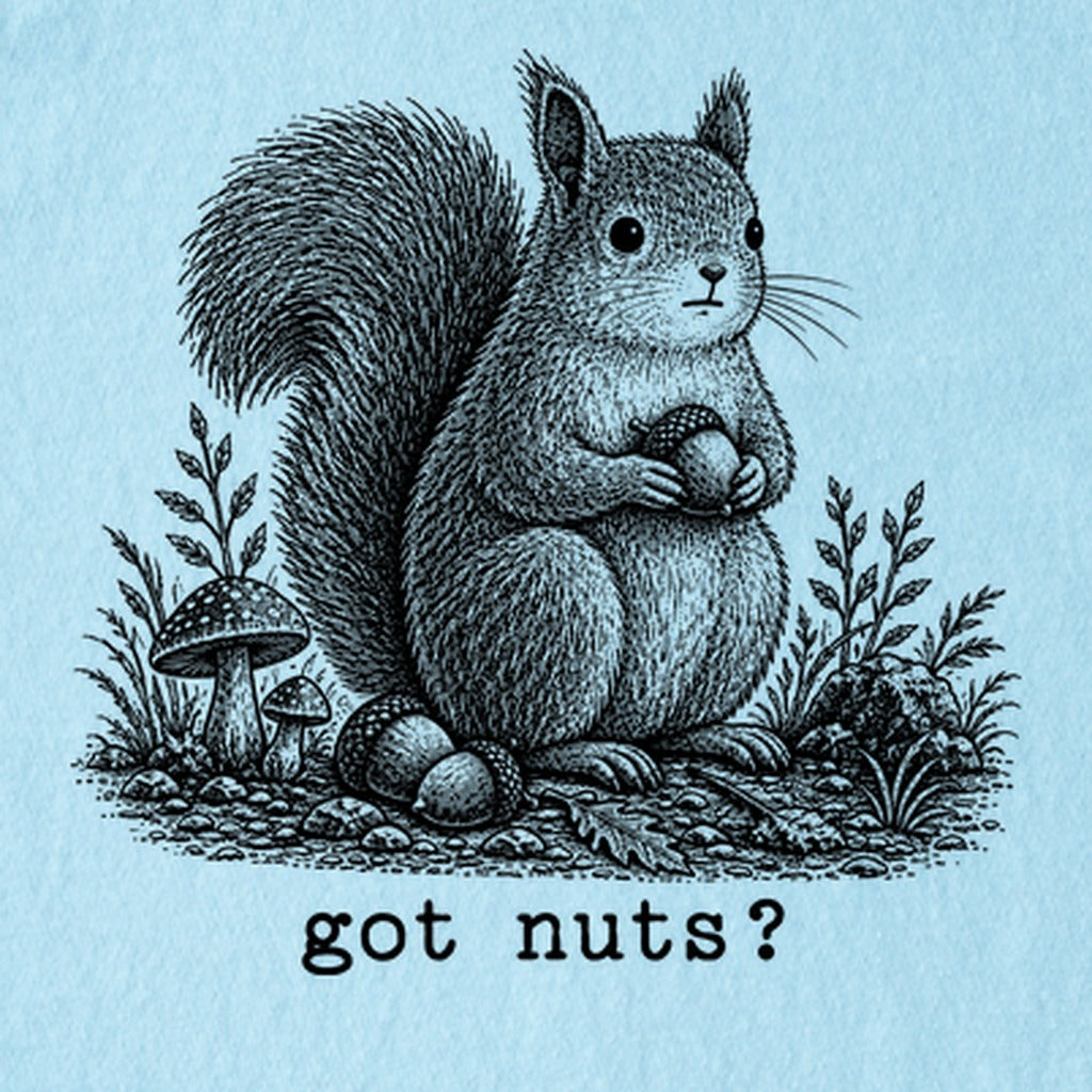 Squirrel Got Nuts Kids Cotton T-Shirt