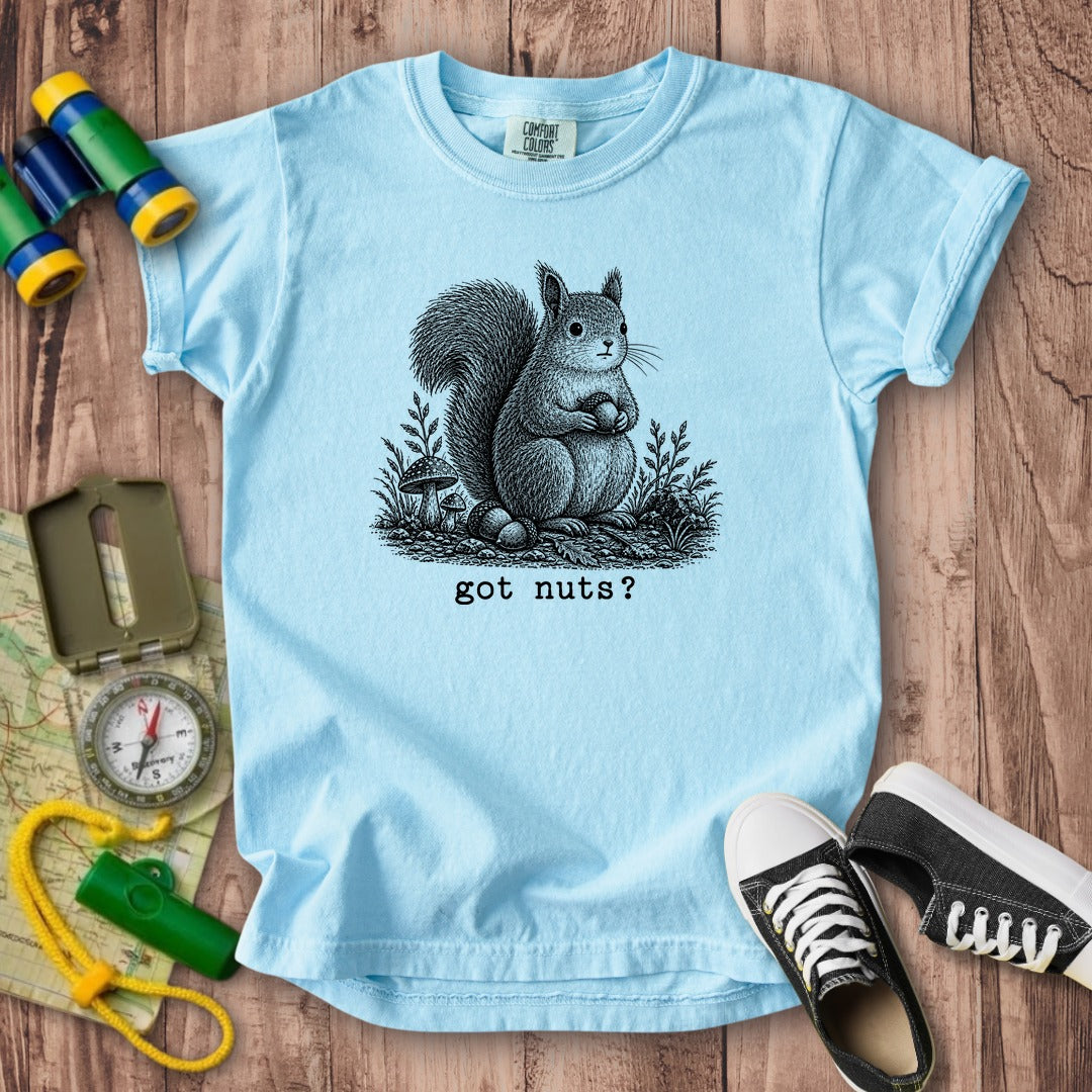Squirrel Got Nuts Kids Cotton T-Shirt