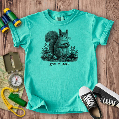 Squirrel Got Nuts Kids Cotton T-Shirt