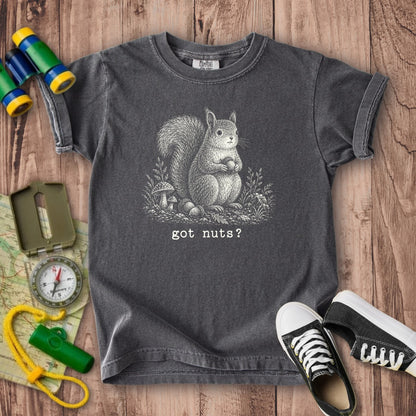 Squirrel Got Nuts Kids Cotton T-Shirt