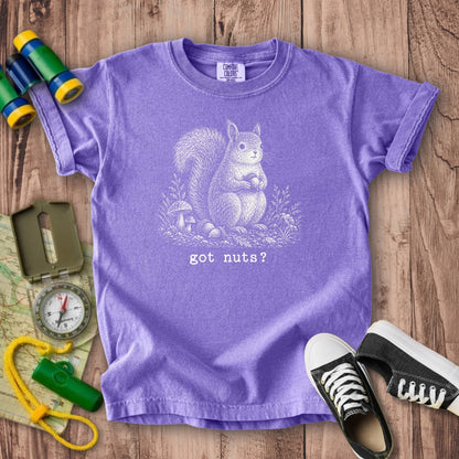 Squirrel Got Nuts Kids Cotton T-Shirt
