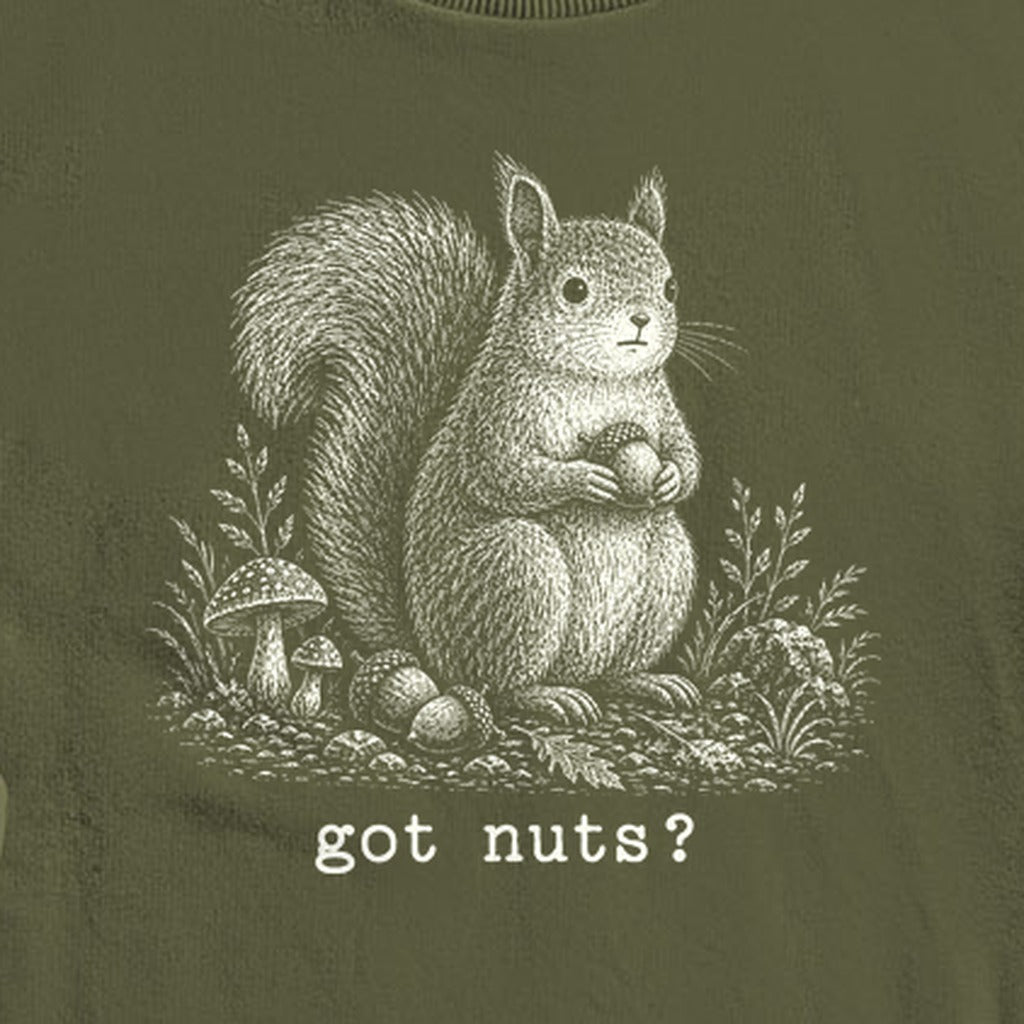 Squirrel Got Nuts Crewneck Sweatshirt
