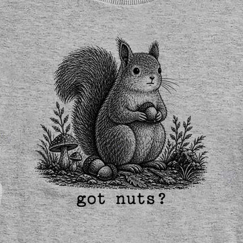Squirrel Got Nuts Crewneck Sweatshirt