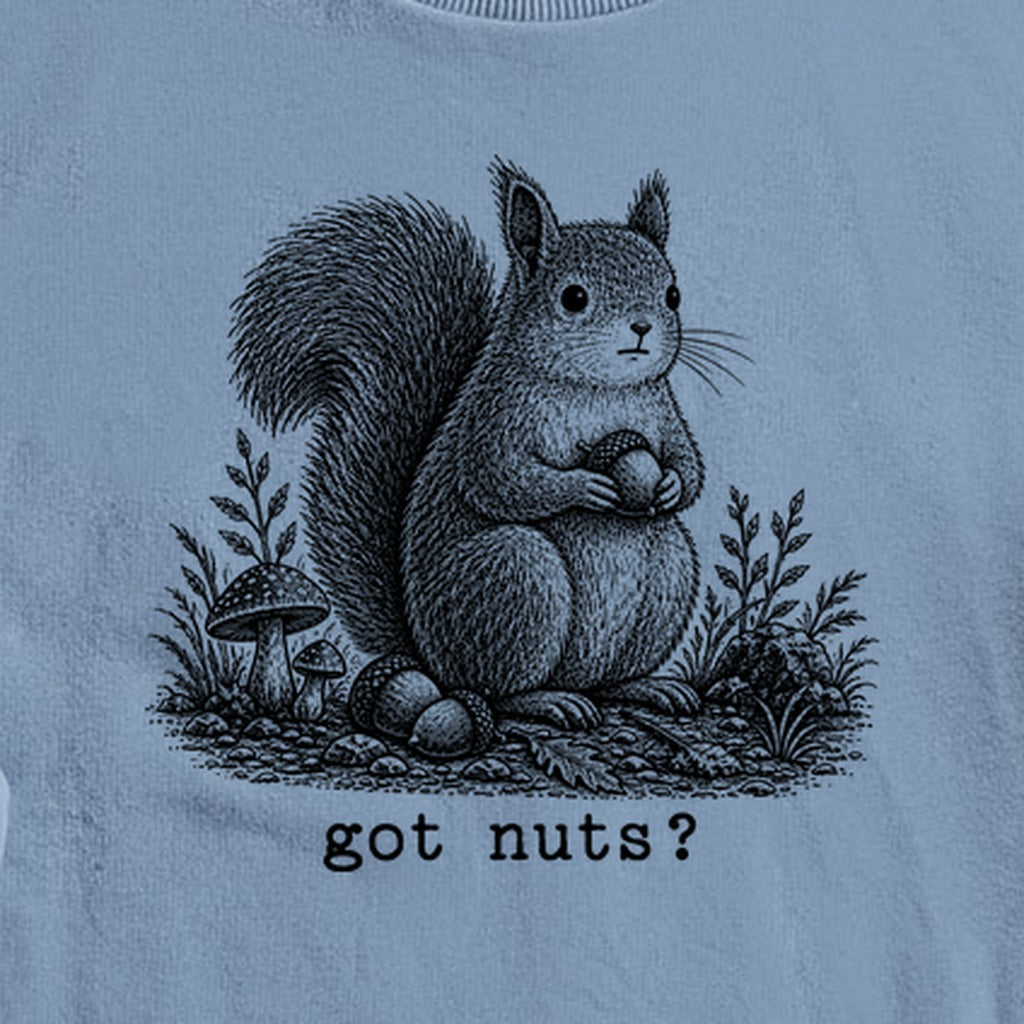Squirrel Got Nuts Crewneck Sweatshirt
