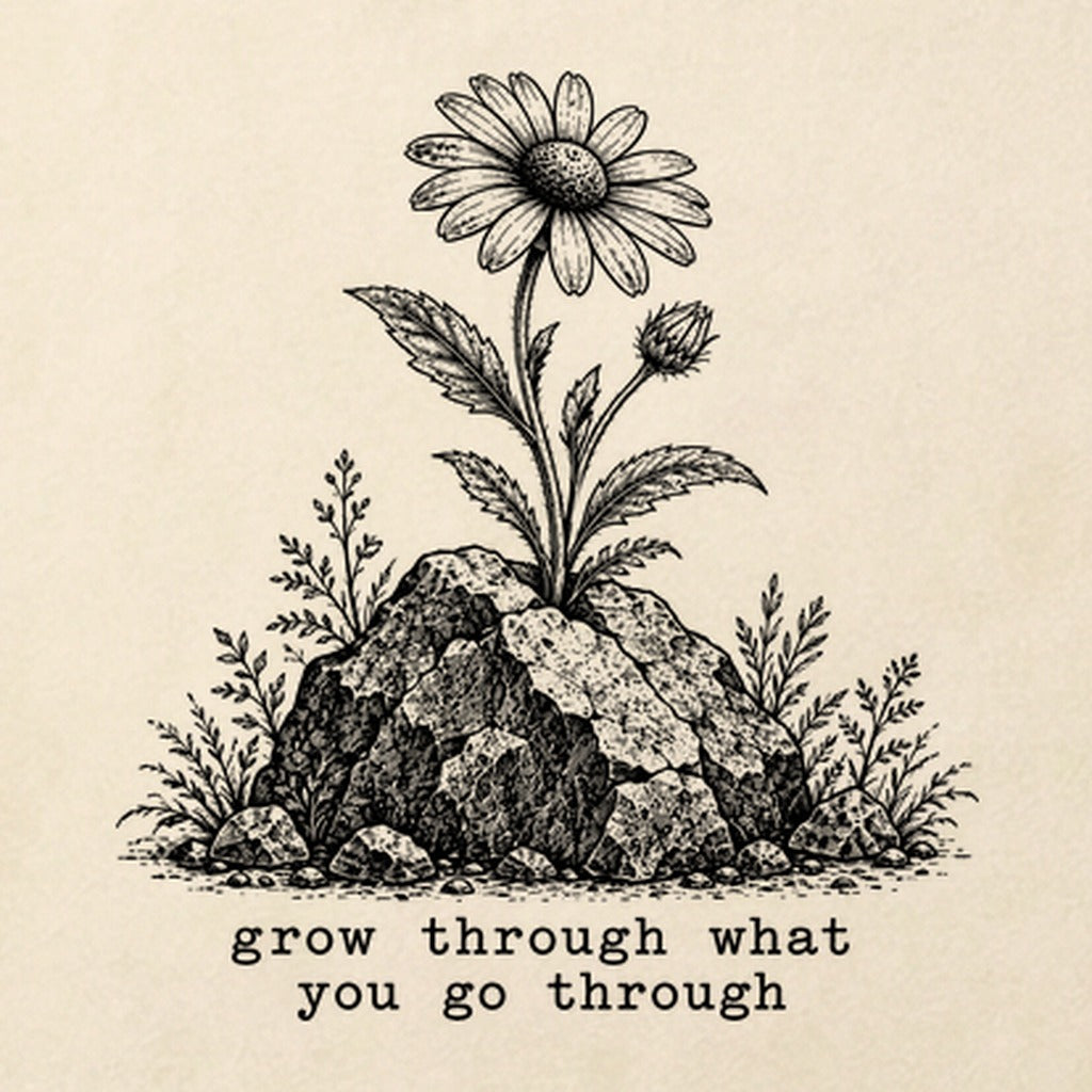 Grow Through Go Through Cotton T-Shirt