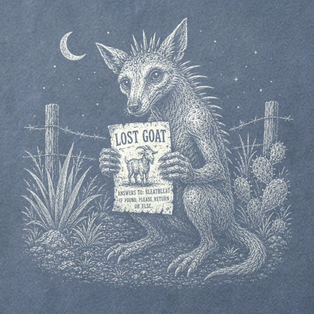 Chupacabra Lost Goat Cotton T-Shirt