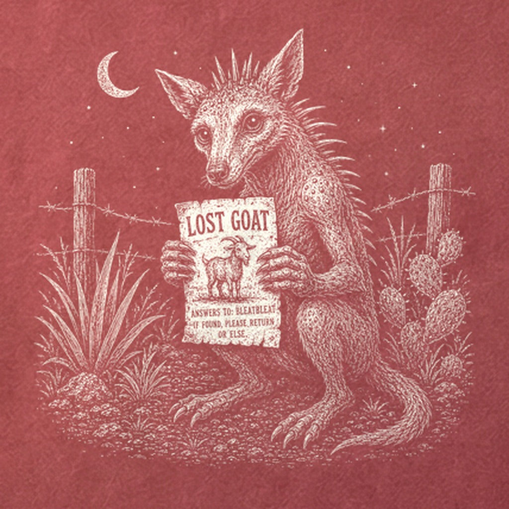 Chupacabra Lost Goat Cotton T-Shirt