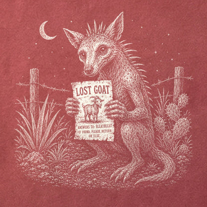 Chupacabra Lost Goat Cotton T-Shirt