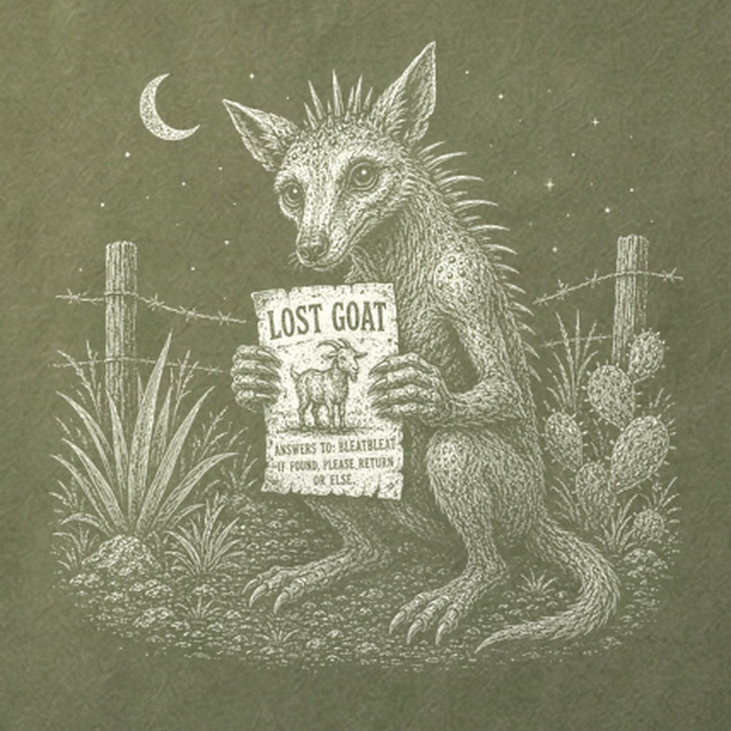 Chupacabra Lost Goat Cotton T-Shirt