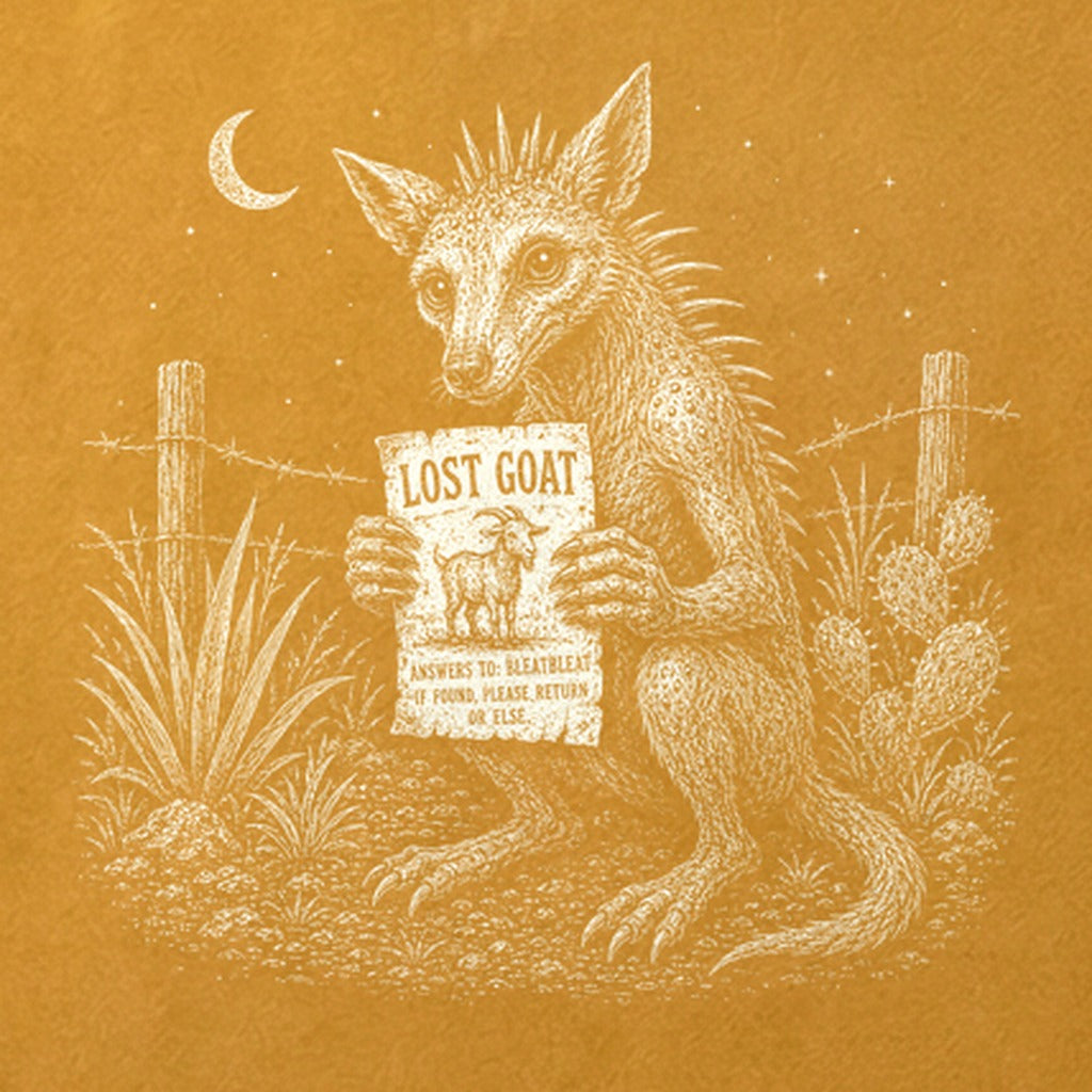 Chupacabra Lost Goat Cotton T-Shirt