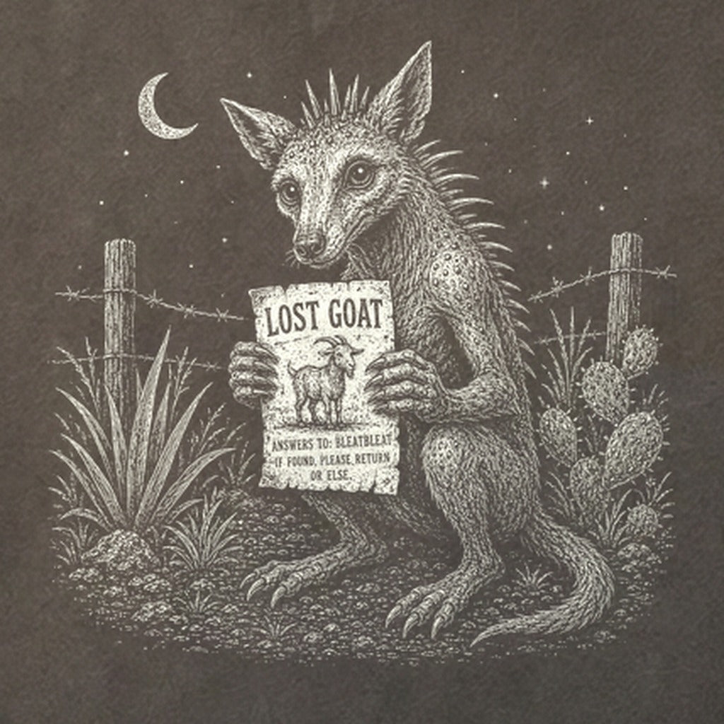 Chupacabra Lost Goat Cotton T-Shirt