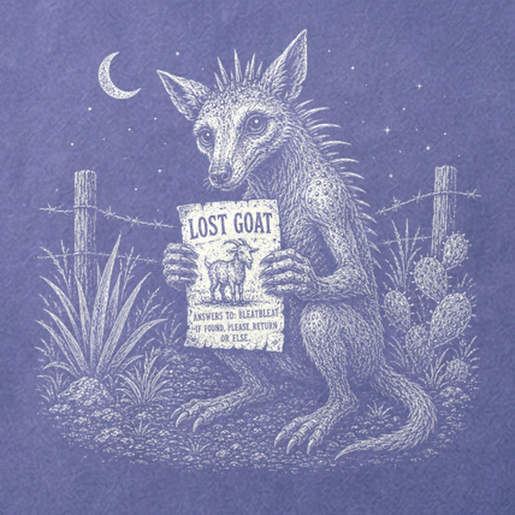 Chupacabra Lost Goat Cotton T-Shirt