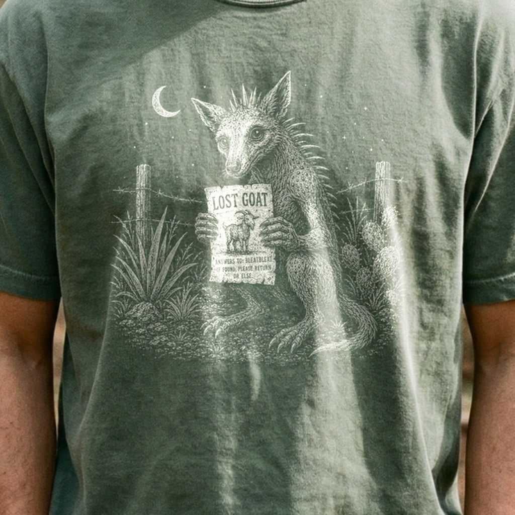 Chupacabra Lost Goat Cotton T-Shirt
