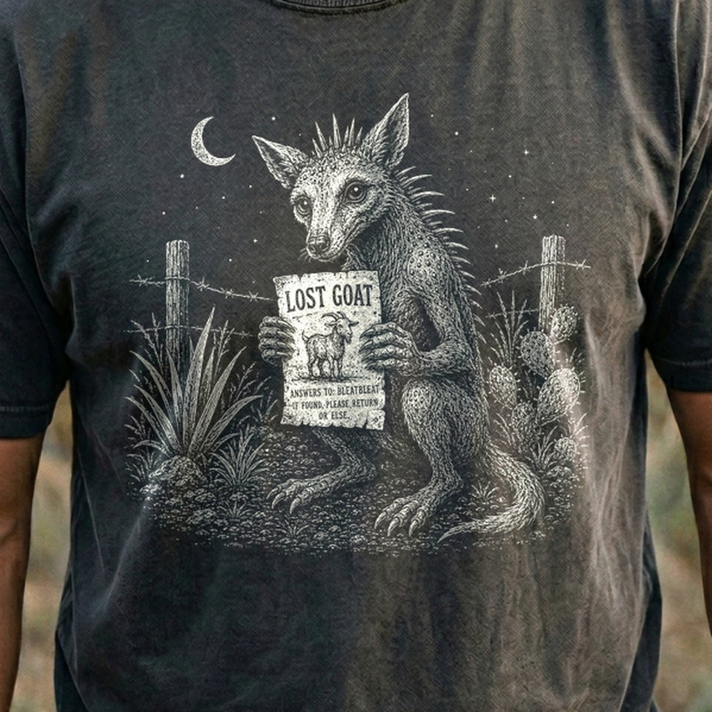 Chupacabra Lost Goat Cotton T-Shirt