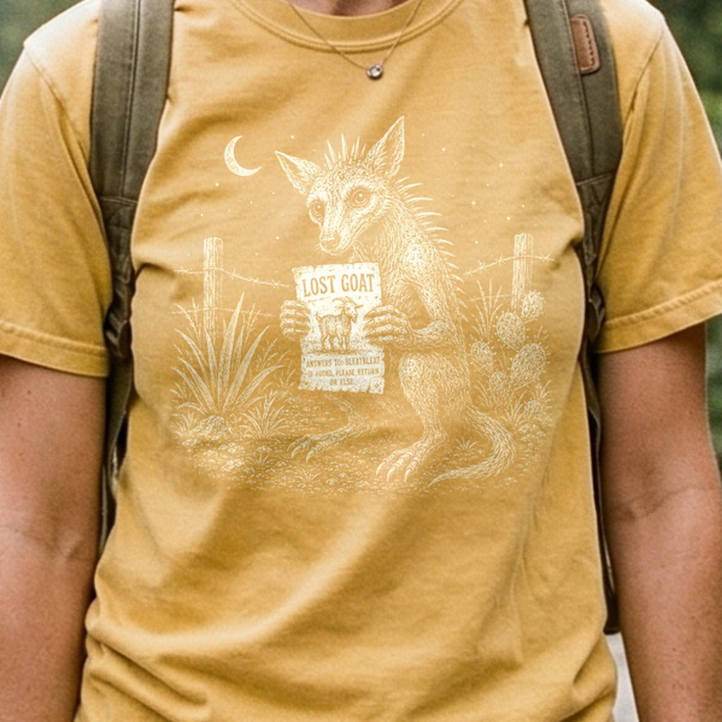 Chupacabra Lost Goat Cotton T-Shirt