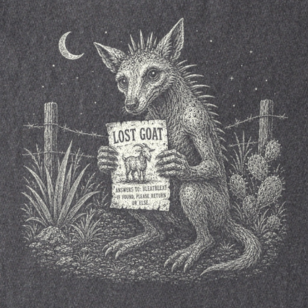 Chupacabra Lost Goat Kids Cotton T-Shirt