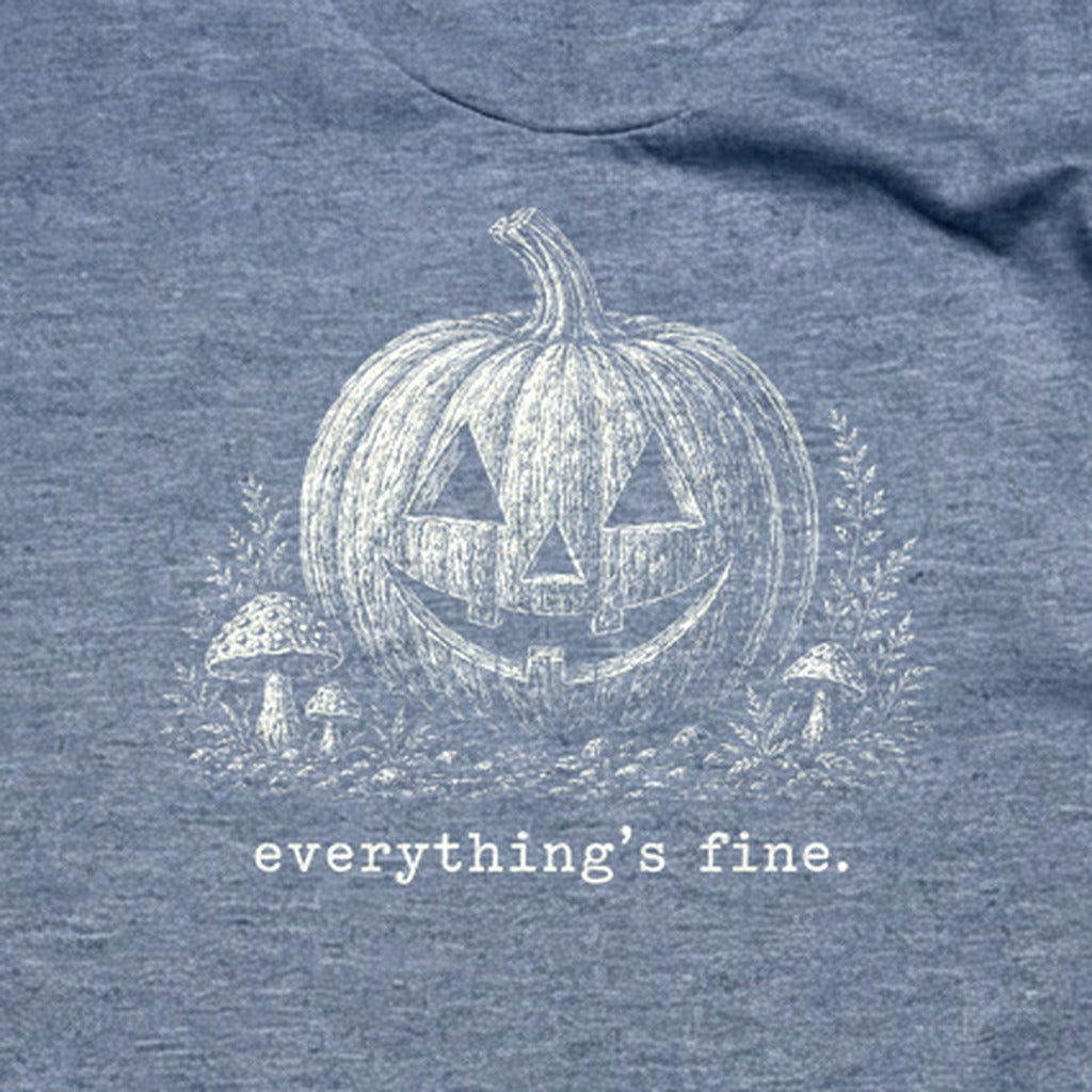 Halloween Pumpkin Everything is Fine T-Shirt