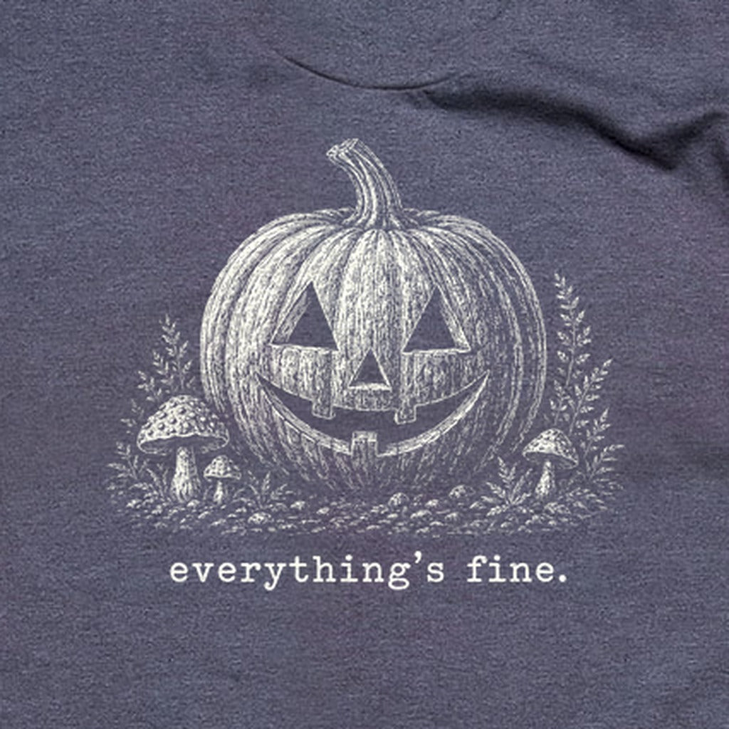 Halloween Pumpkin Everything is Fine T-Shirt
