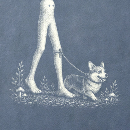 Fresno Nightcrawler Walking a Dog Cotton T-Shirt