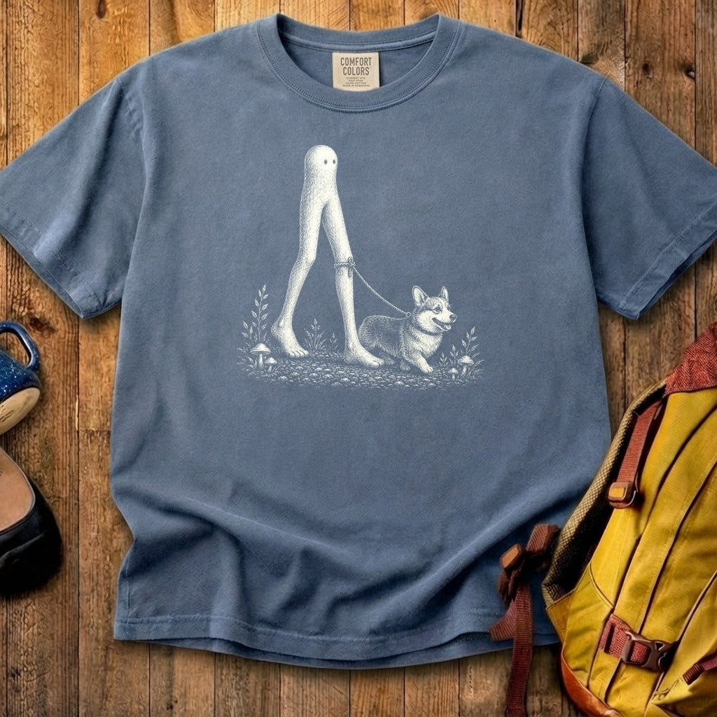 Fresno Nightcrawler Walking a Dog Cotton T-Shirt