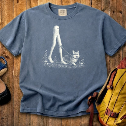 Fresno Nightcrawler Walking a Dog Cotton T-Shirt