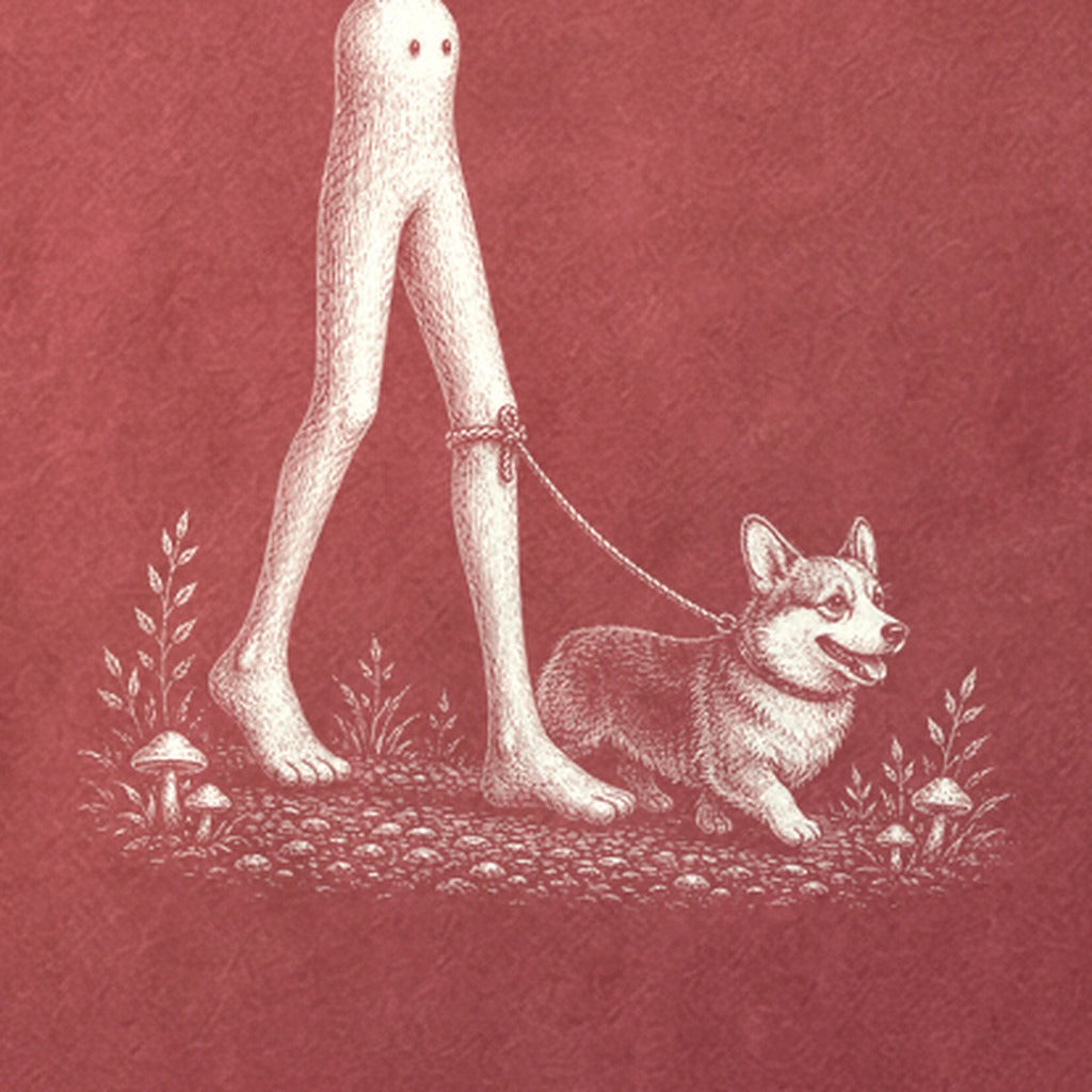 Fresno Nightcrawler Walking a Dog Cotton T-Shirt