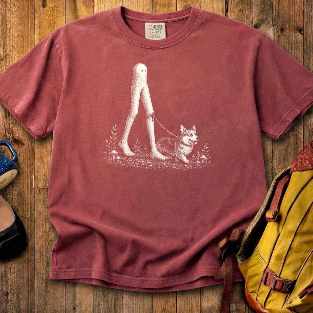 Fresno Nightcrawler Walking a Dog Cotton T-Shirt