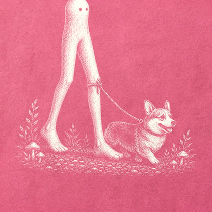 Fresno Nightcrawler Walking a Dog Cotton T-Shirt