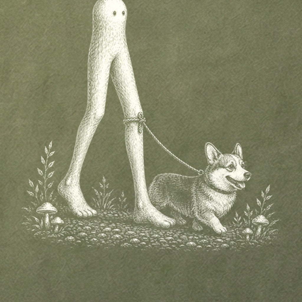 Fresno Nightcrawler Walking a Dog Cotton T-Shirt