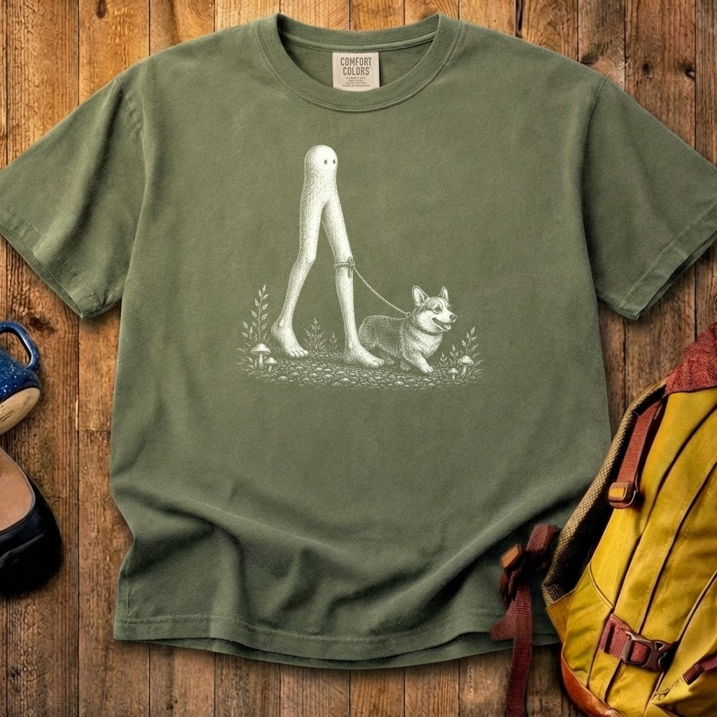 Fresno Nightcrawler Walking a Dog Cotton T-Shirt