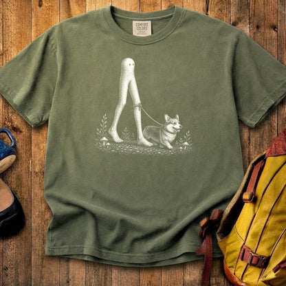 Fresno Nightcrawler Walking a Dog Cotton T-Shirt
