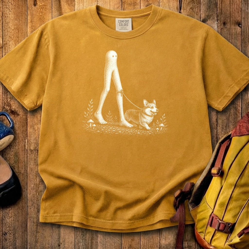 Fresno Nightcrawler Walking a Dog Cotton T-Shirt