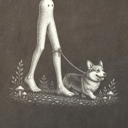 Fresno Nightcrawler Walking a Dog Cotton T-Shirt