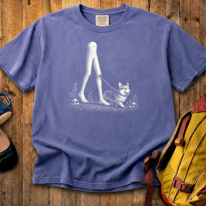 Fresno Nightcrawler Walking a Dog Cotton T-Shirt