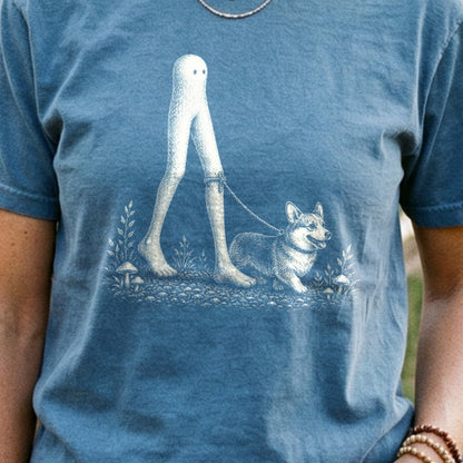 Fresno Nightcrawler Walking a Dog Cotton T-Shirt